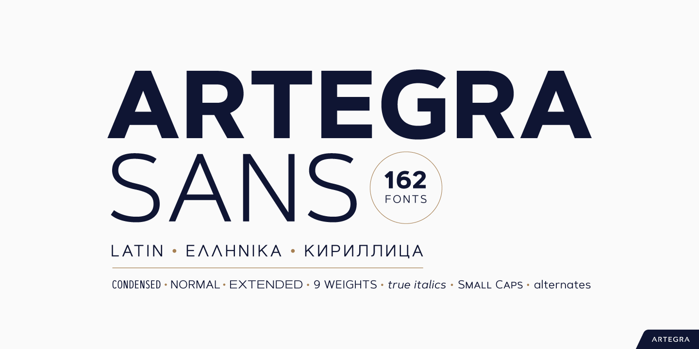 Font Artegra Sans Extended